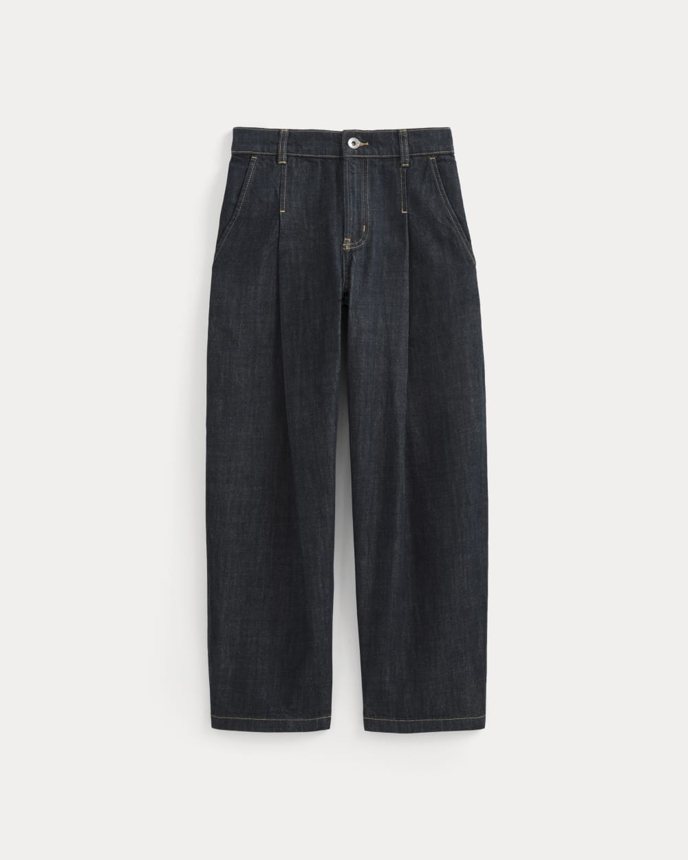 The High Rise Pleated Jean | Dark Indigo - Image 2