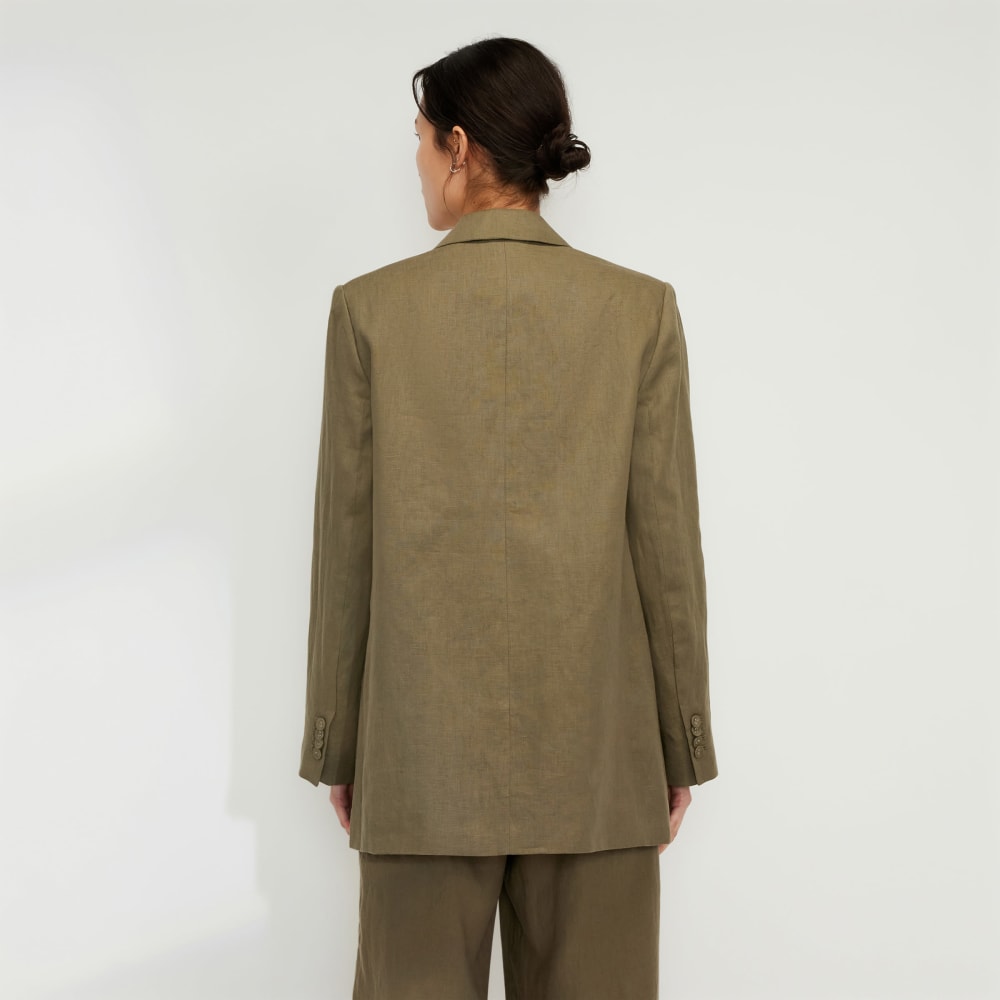 The Oversized Blazer in Linen | Kalamata - Image 3