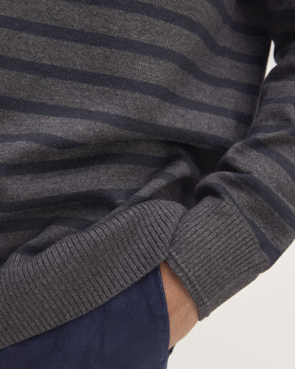 The No-Sweat Sweater | Uniform | Heathered Midnight / Heathered Ash - Image 5