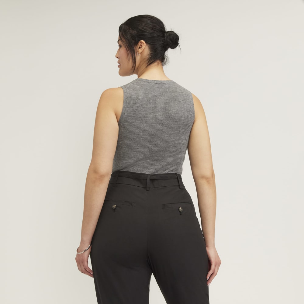 The Tank in Ultrasoft Merino | Heather Mid Grey - Image 3