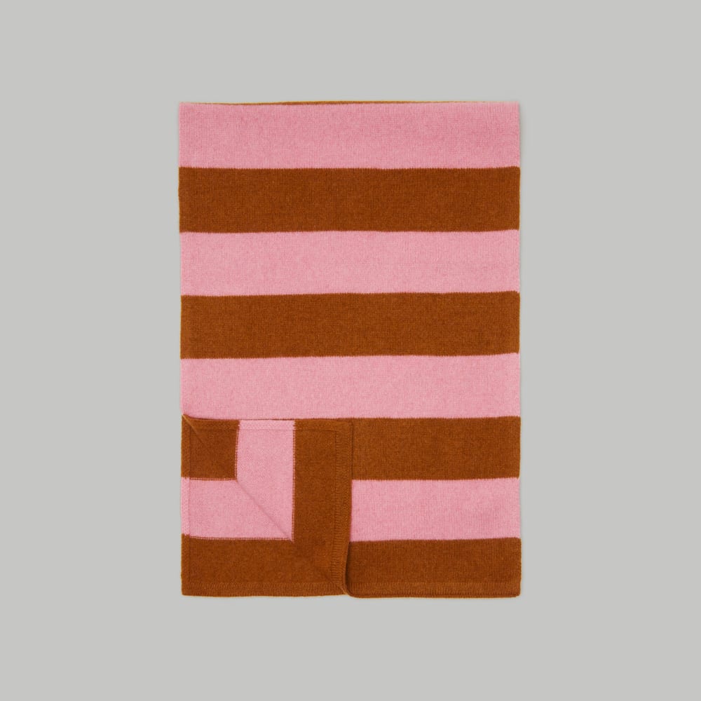The Cashmere Scarf | Tapenade / Bubblegum