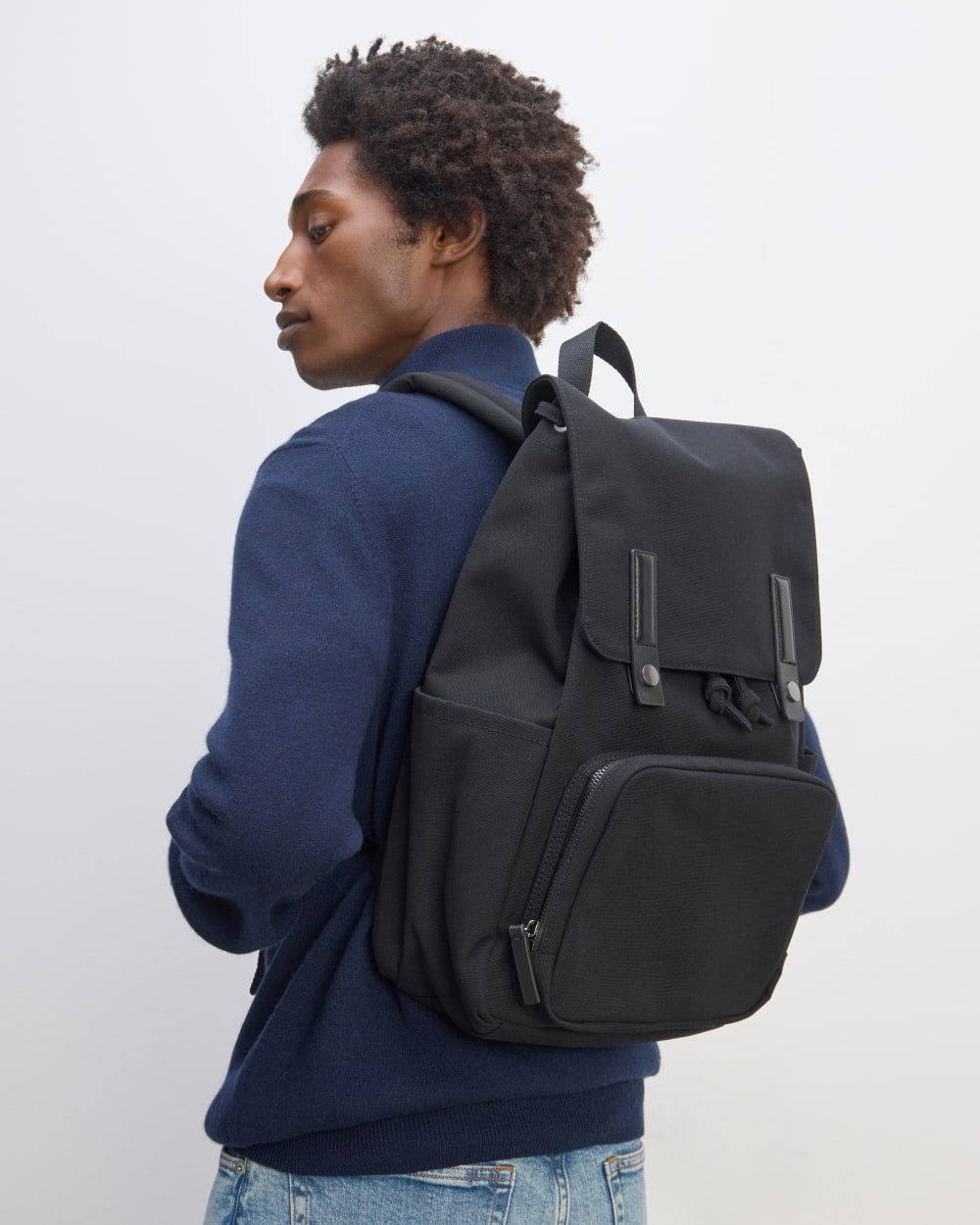 The Canvas Backpack | Black - Image 3