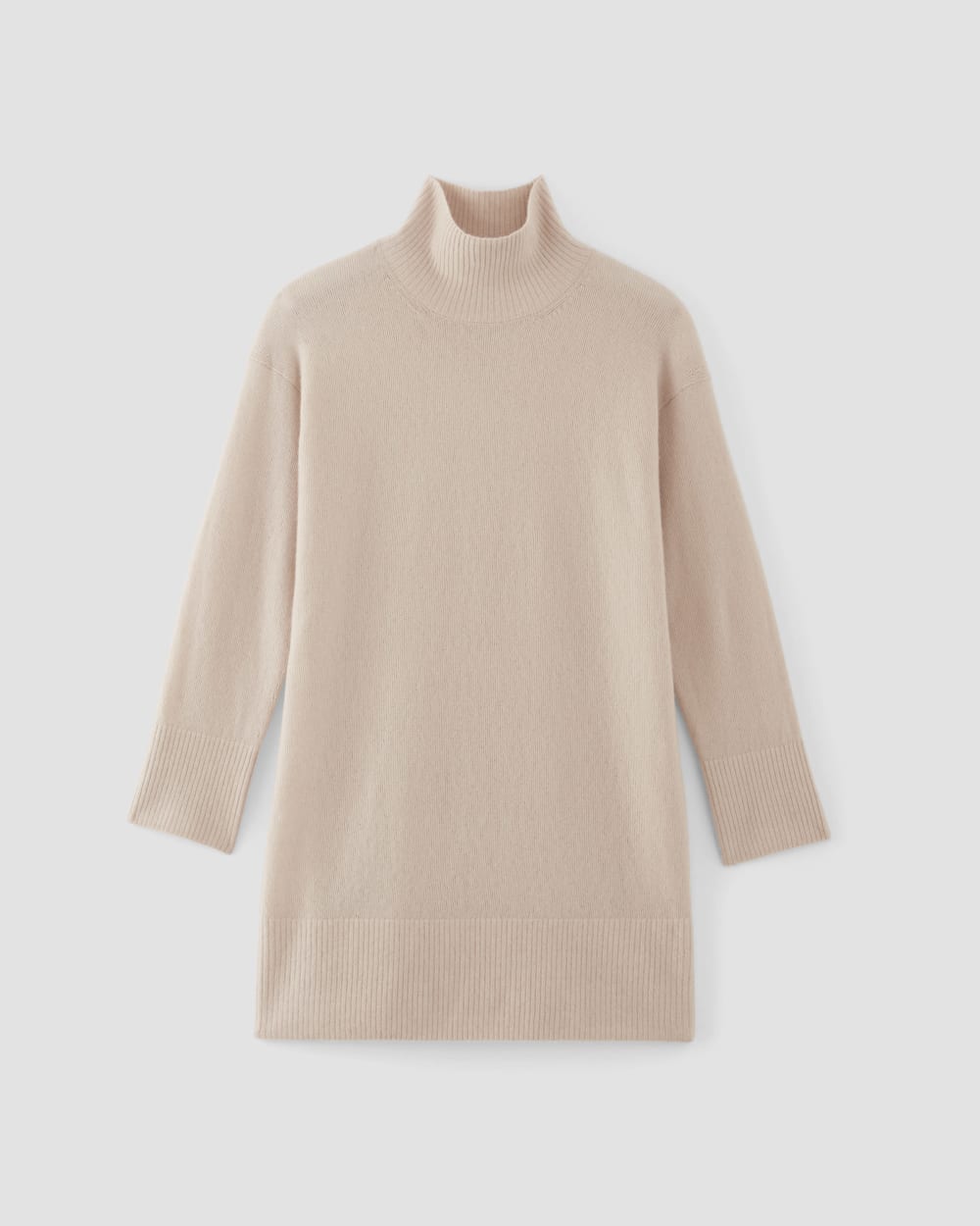The Cozy Stretch Turtleneck Dress | Whisper Pink - Image 2