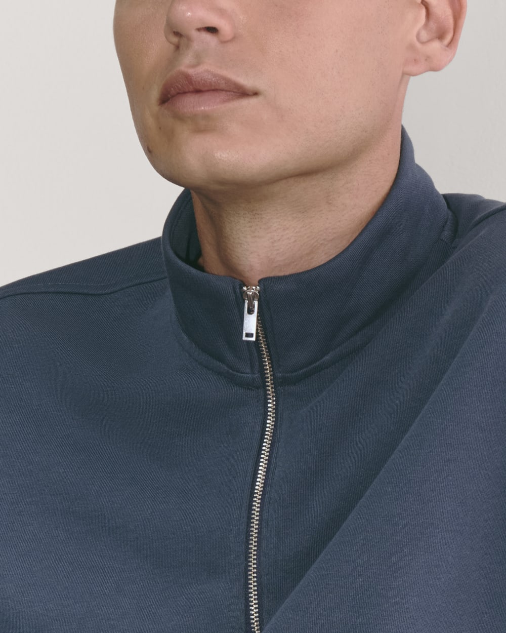 The Off-Duty Terry Quarter-Zip | Midnight Navy - Image 4