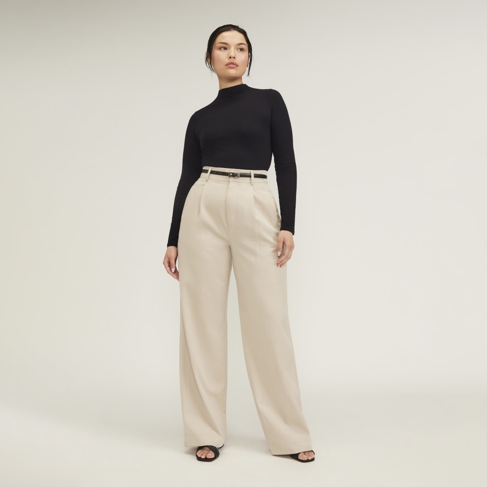 The Supima? Form Funnel Neck Tee | Black - Image 4