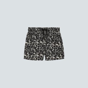 The Seersucker Boxer Short | Black / Canvas Floral
