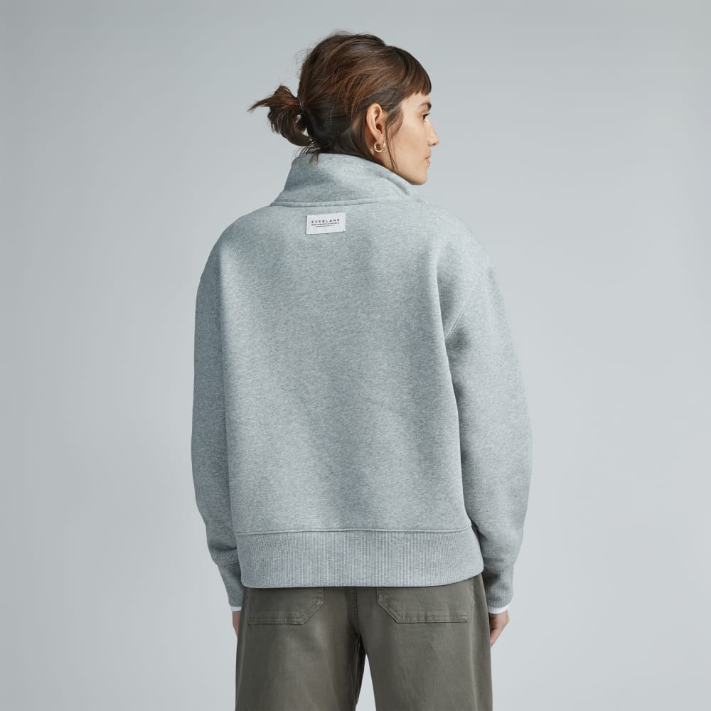 The ReTrack Half-Zip Sweatshirt | Heather Grey - Image 4