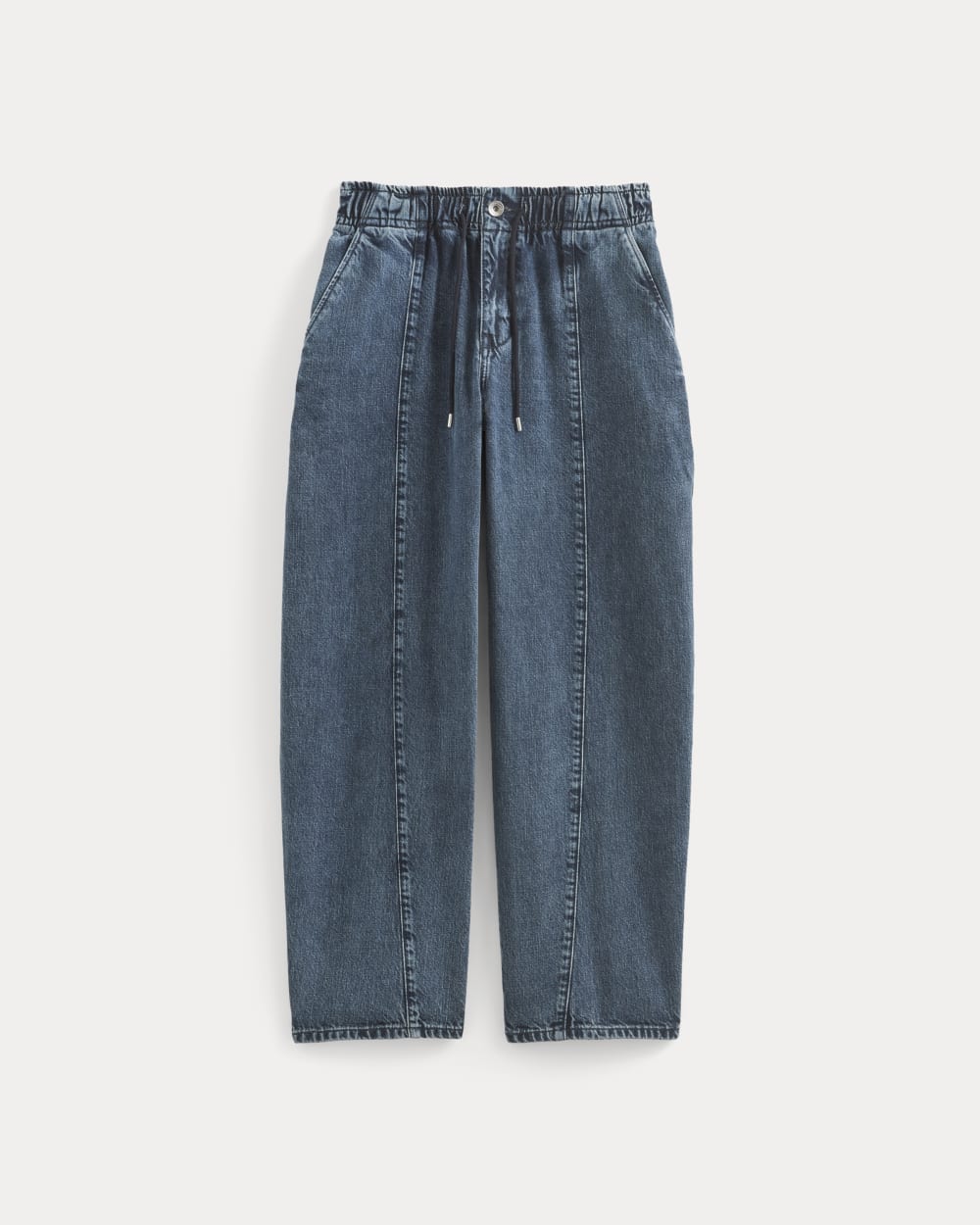 The Drawstring Baggy Jean | Mid Indigo - Image 2