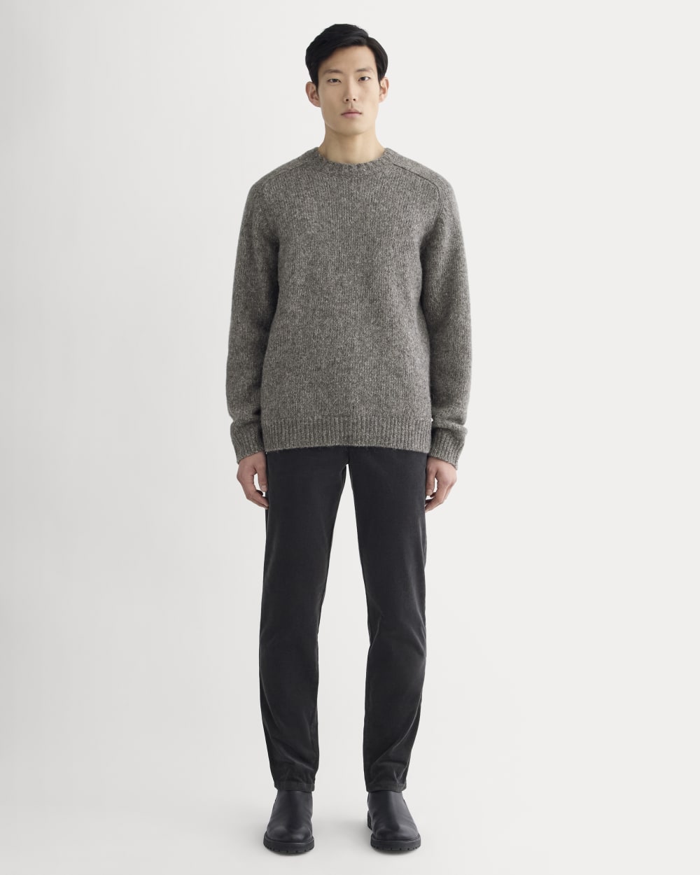 The Cloud Crewneck Sweater | Heather Charcoal - Image 3