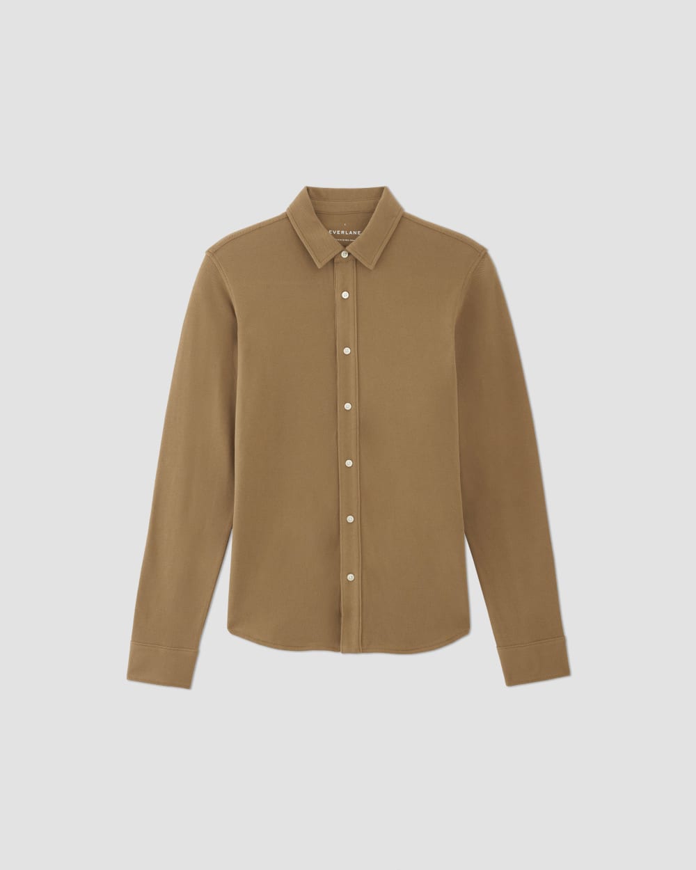 The Long-Sleeve Pique Shirt | Toasted Coconut - Image 2