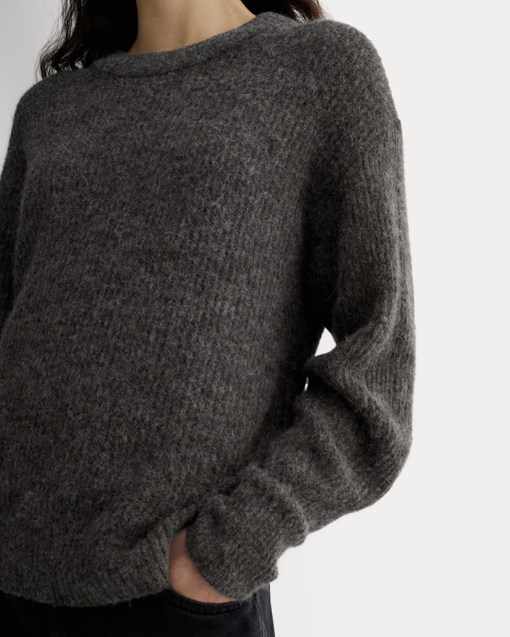 The Cocoon Crew in Alpaca | Dark Charcoal - Image 4