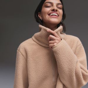 The ReNew Fleece Half-Zip | Tan