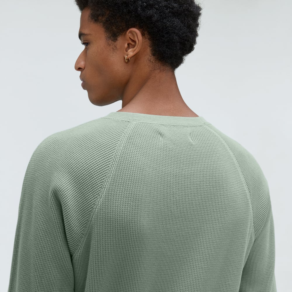 The Waffle Long-Sleeve Crew Tee | Lily Pad - Image 5