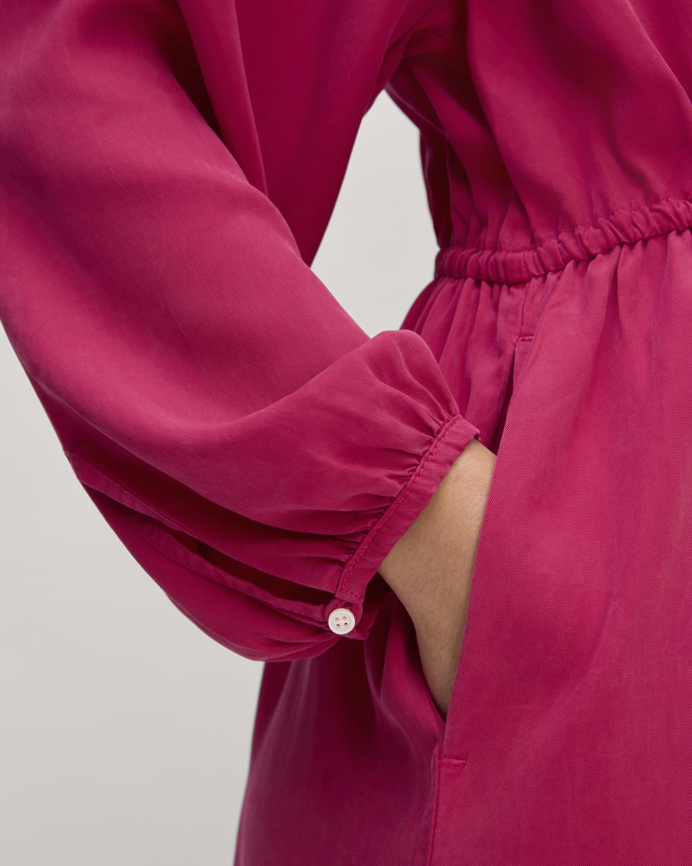The TENCEL? Gathered Maxi Dress | Red Currant - Image 5