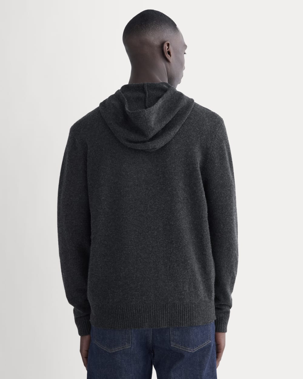 The Felted Merino Hoodie | Charcoal - Image 5