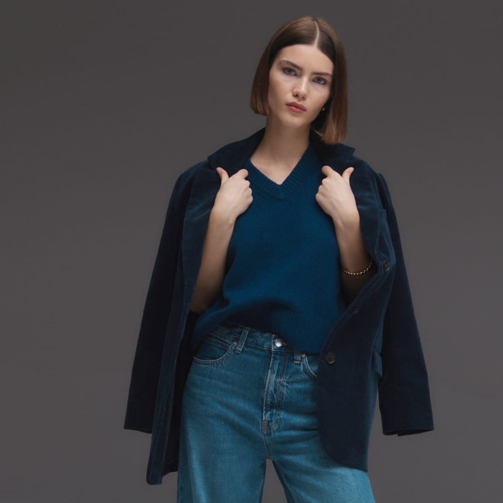 The Corduroy '80s Blazer | Deep Navy - Image 7