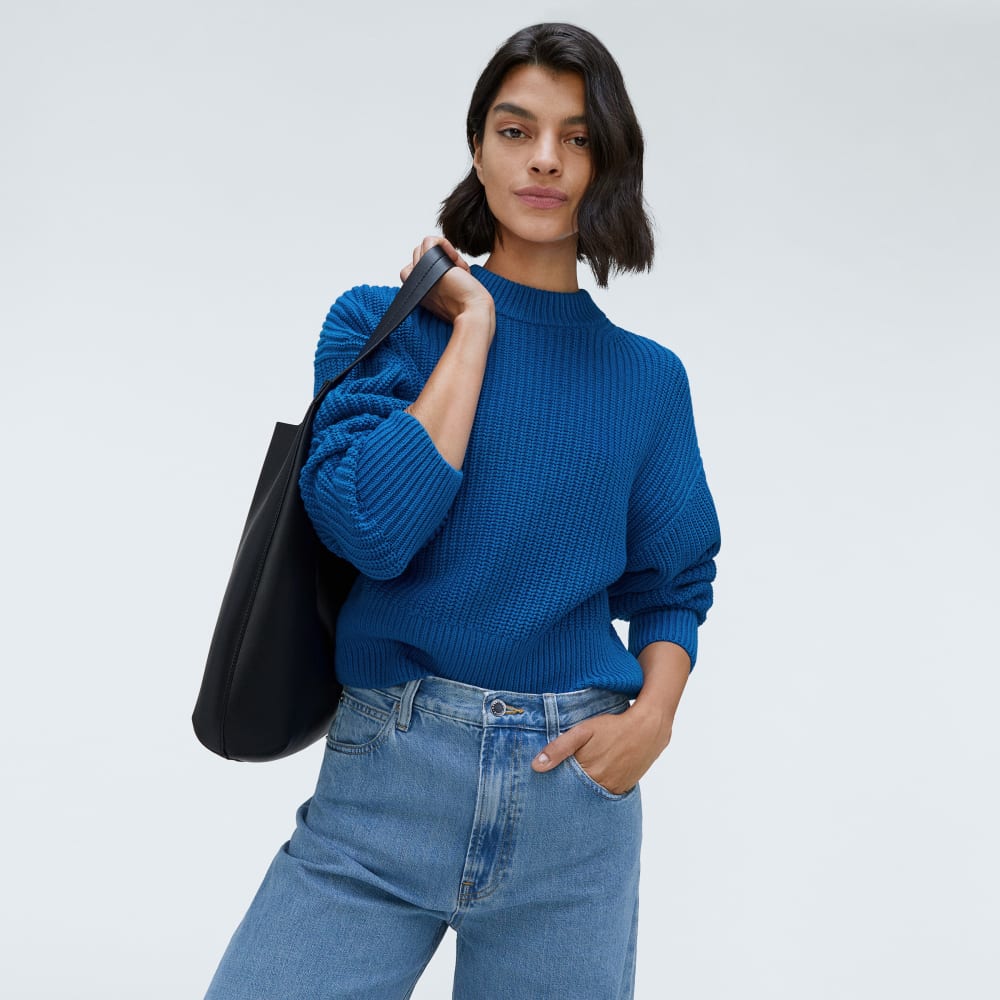 The Texture Cotton Crew | Lapis Blue - Image 5