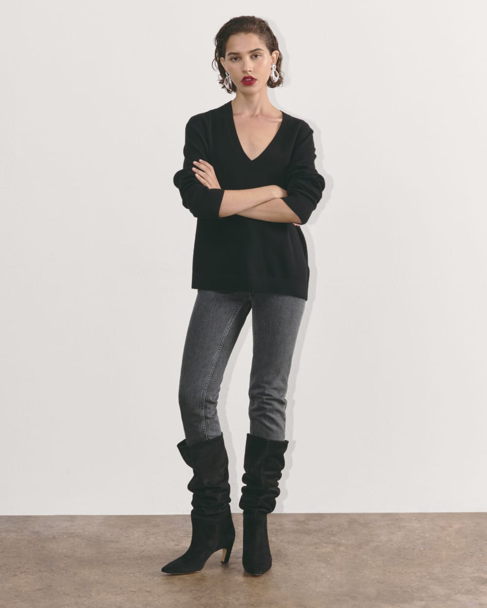 The Original Cheeky® Jean | Washed Charcoal | 28.5 Inseam - Image 3