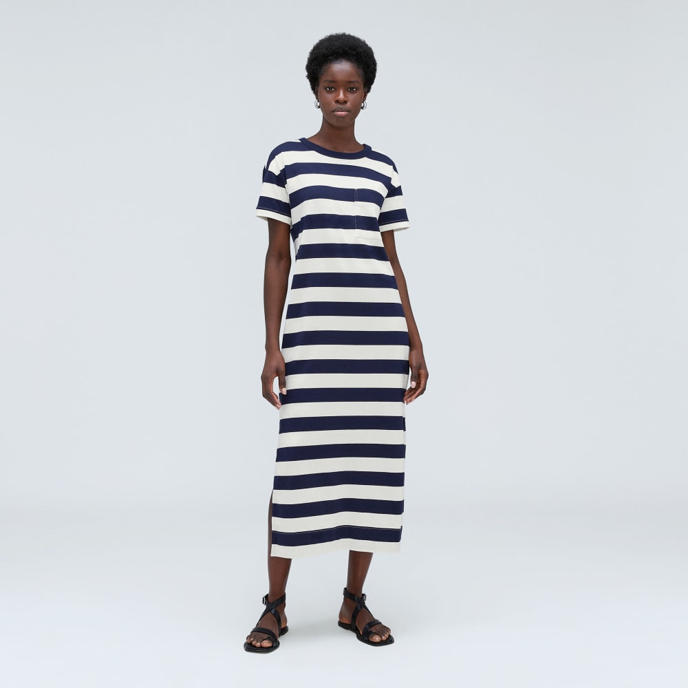 The Organic Weekend Maxi Dress | Navy / Canvas - Image 2