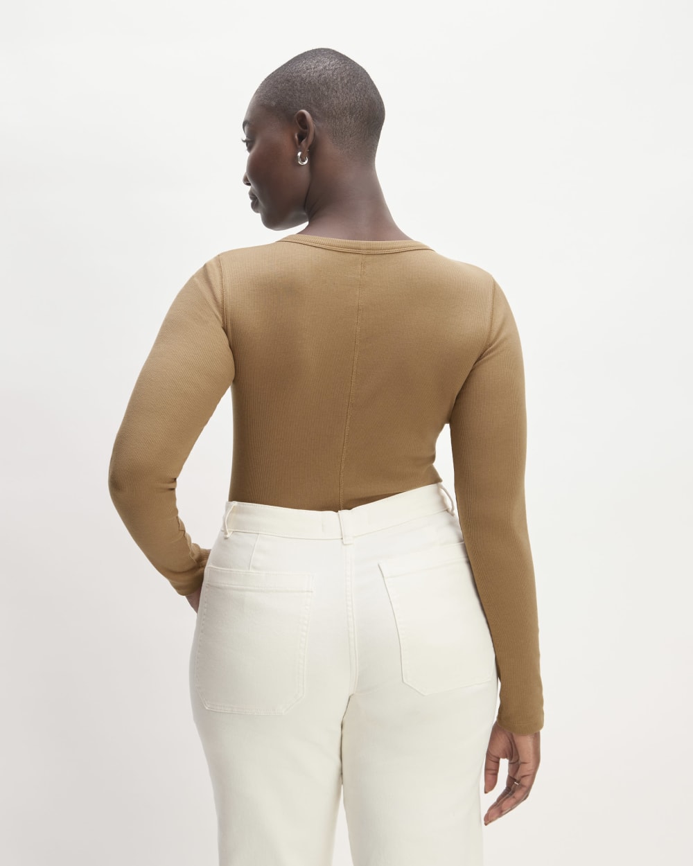 The Luxe Rib Henley | Toasted Coconut - Image 4