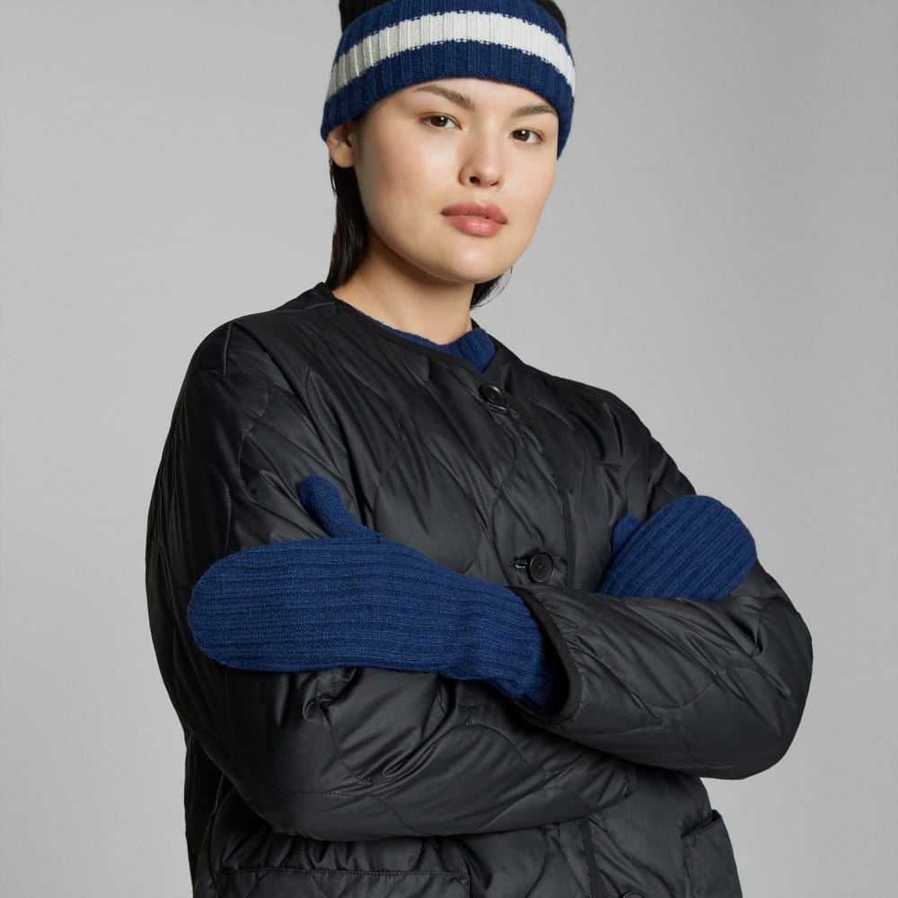 The Cashmere Mittens | Bright Navy - Image 2