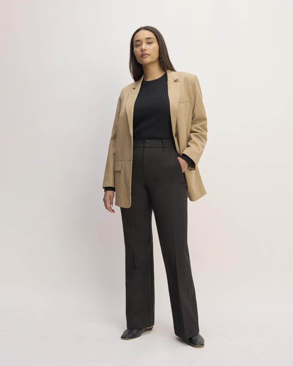 The Bi-Stretch Flare Pant | Black