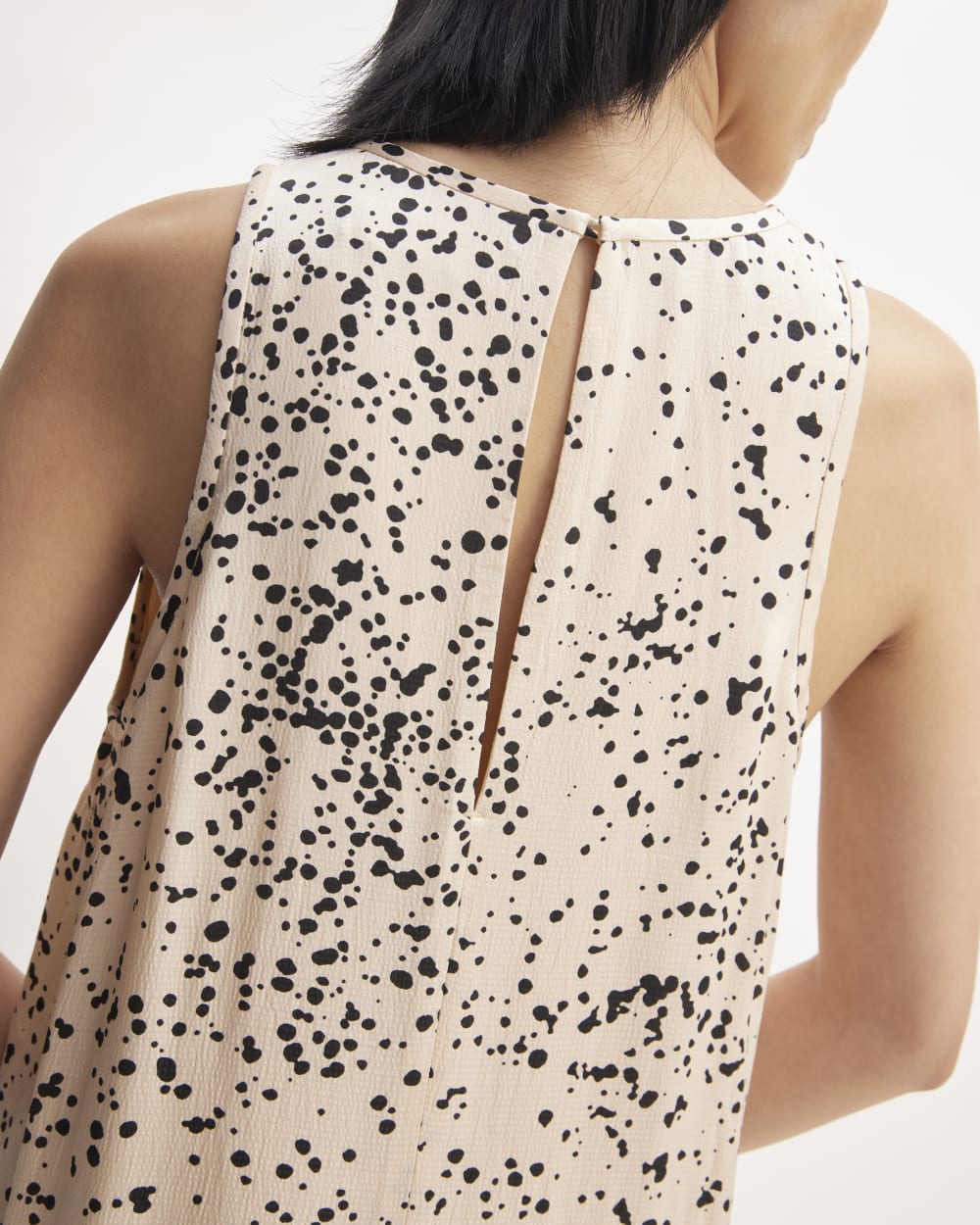 The Satin Racerback Slip Dress | Whisper Pink Moonsplatter - Image 4