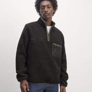 The Teddy Quarter-Zip Fleece | Black