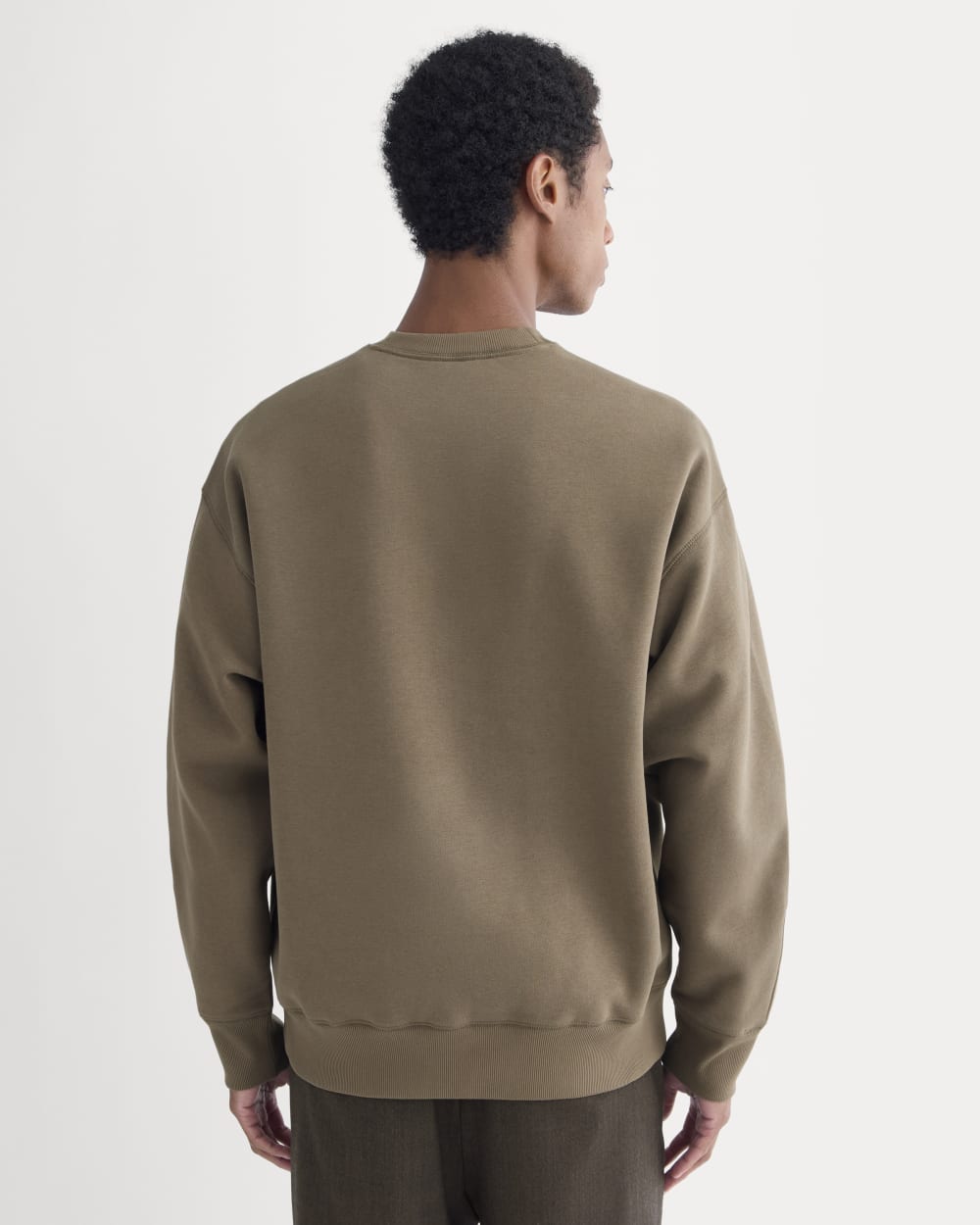 Luxe Fleece Crew Pullover | Deep Taupe - Image 5