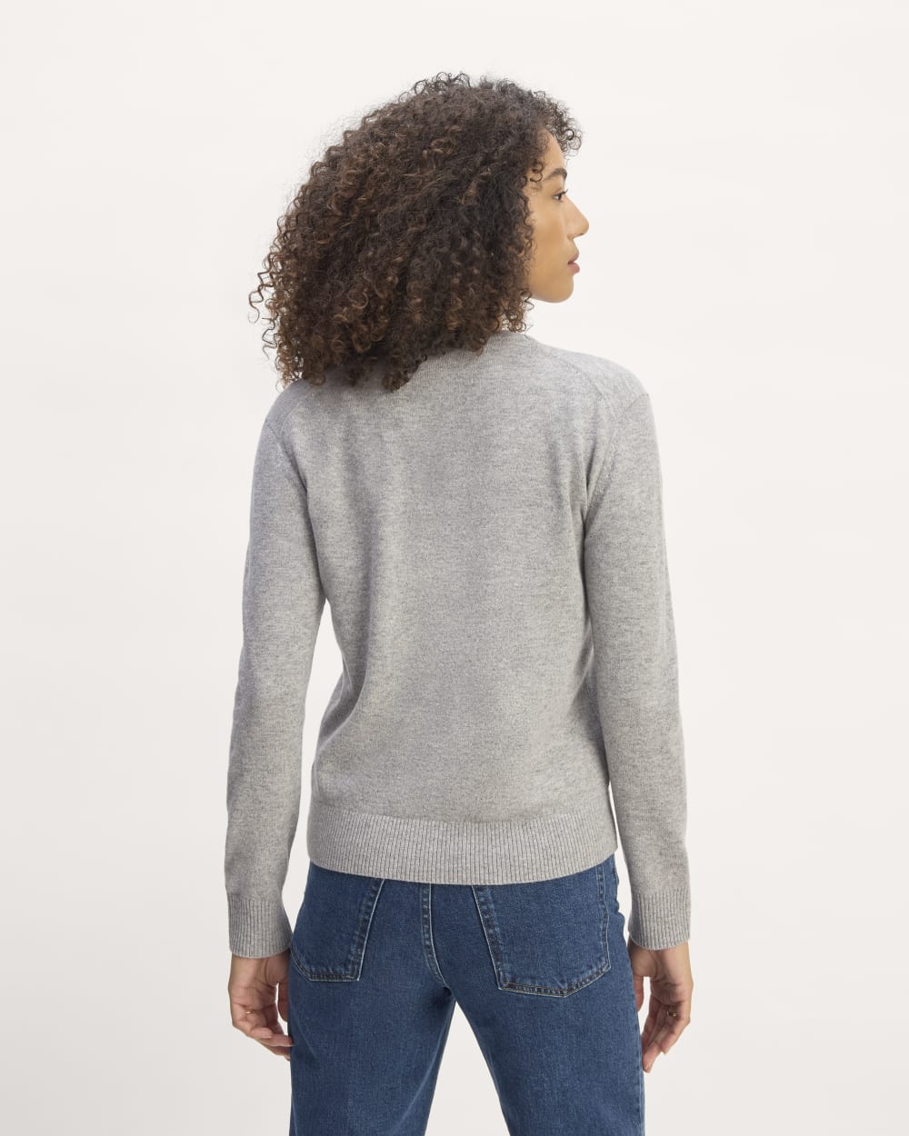 The Classic Crew in Cashmere | Light Heather Grey - Image 6