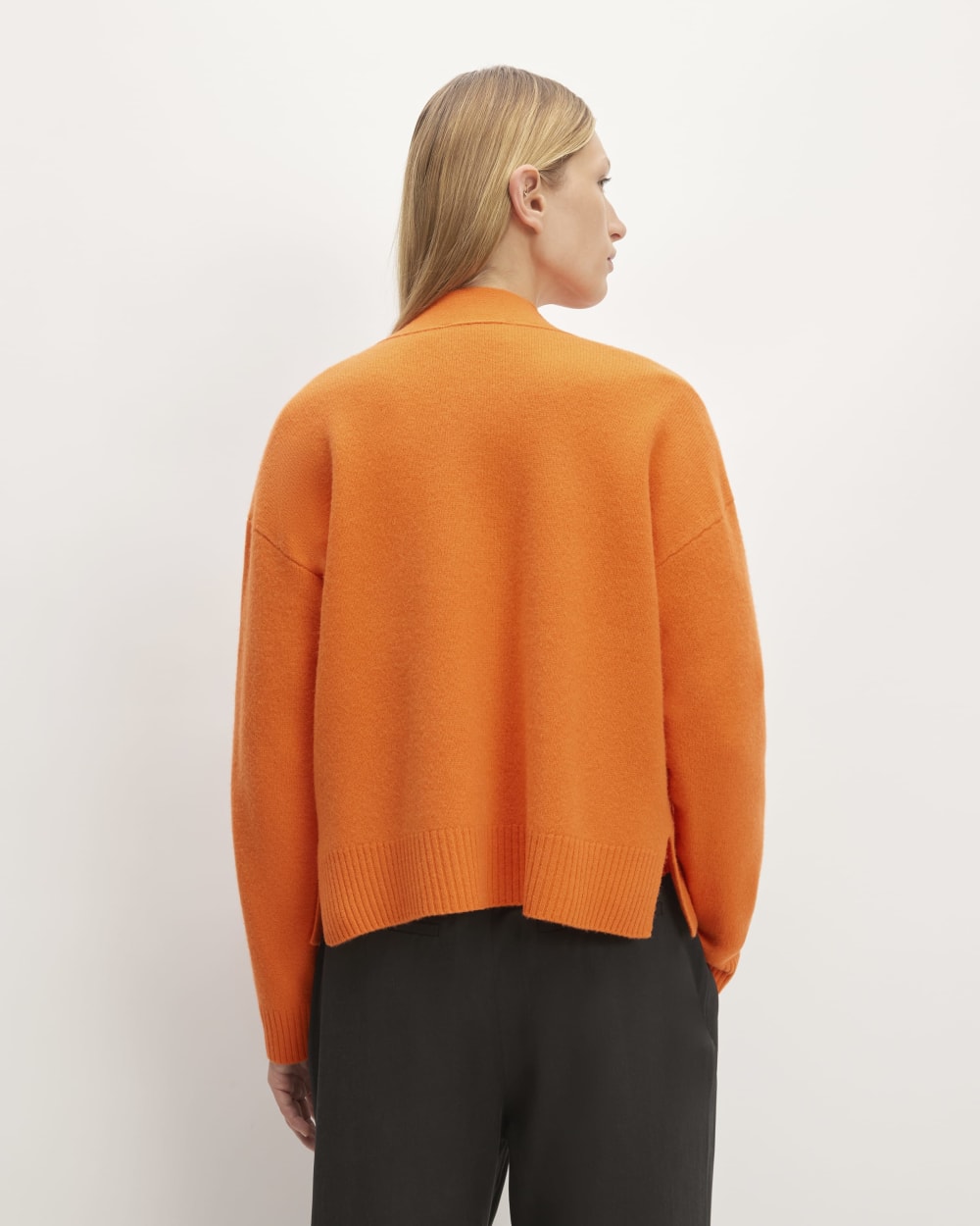 The Good Merino Wool Cardigan | Orange - Image 6