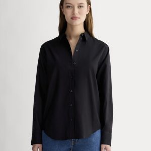 The Must-Have Shirt in Silky Cotton | Black