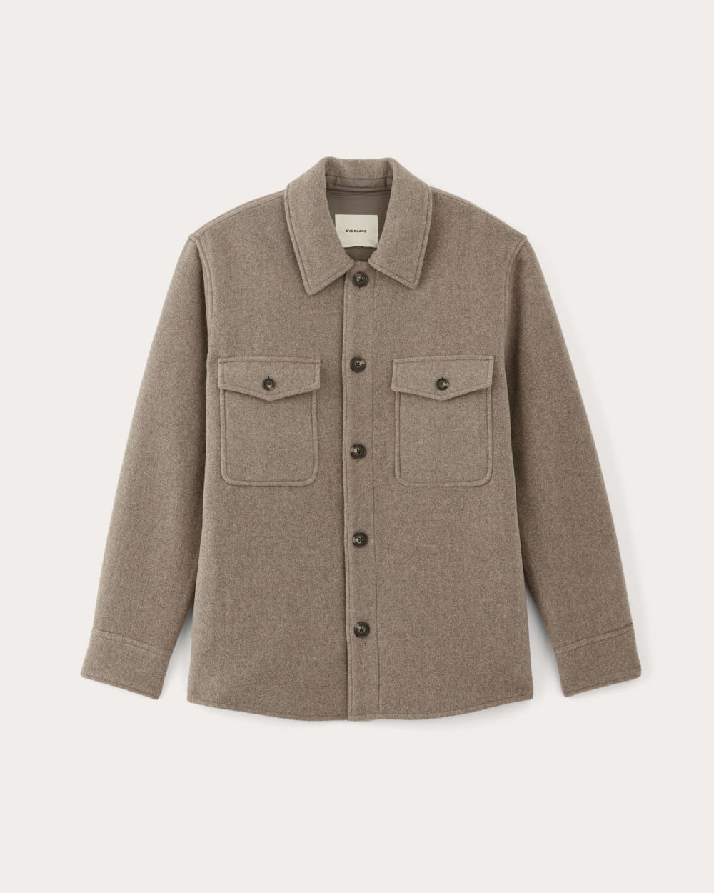 The Wool Overshirt | Heather Taupe - Image 2