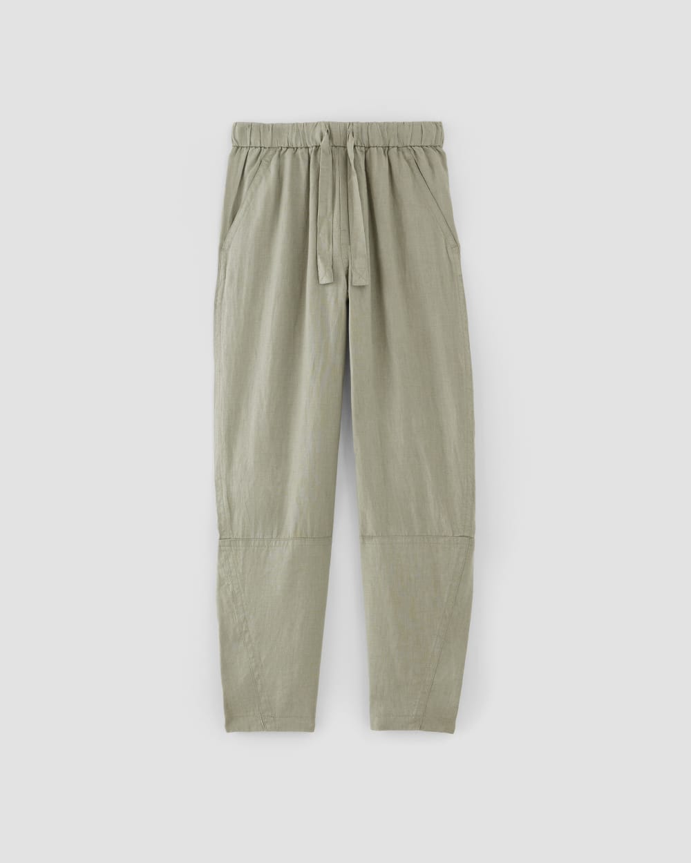 The Linen Pull-On Barrel Pant | Sage Green - Image 2