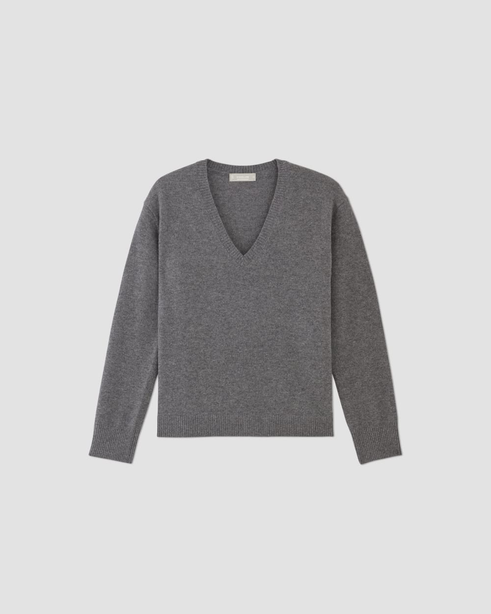 The Classic V in Cashmere | Heather Charcoal - Image 2