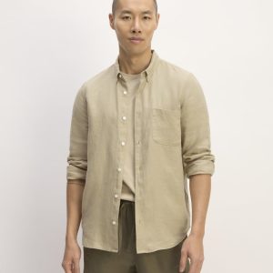 The Classic Shirt in Linen | Trench Coat Khaki