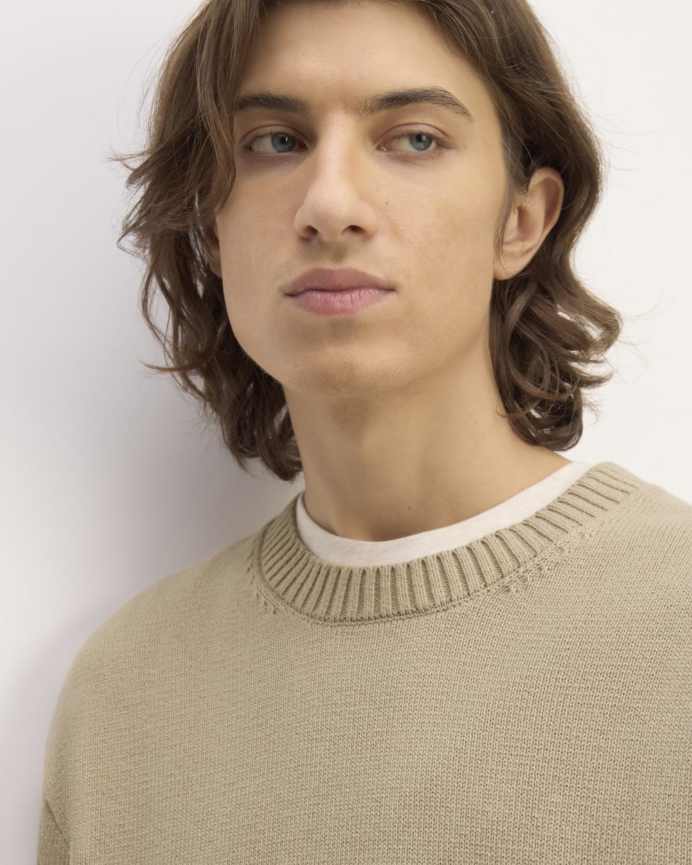 The Classic Sweater in Everyday Cotton | Trench Coat Khaki - Image 4