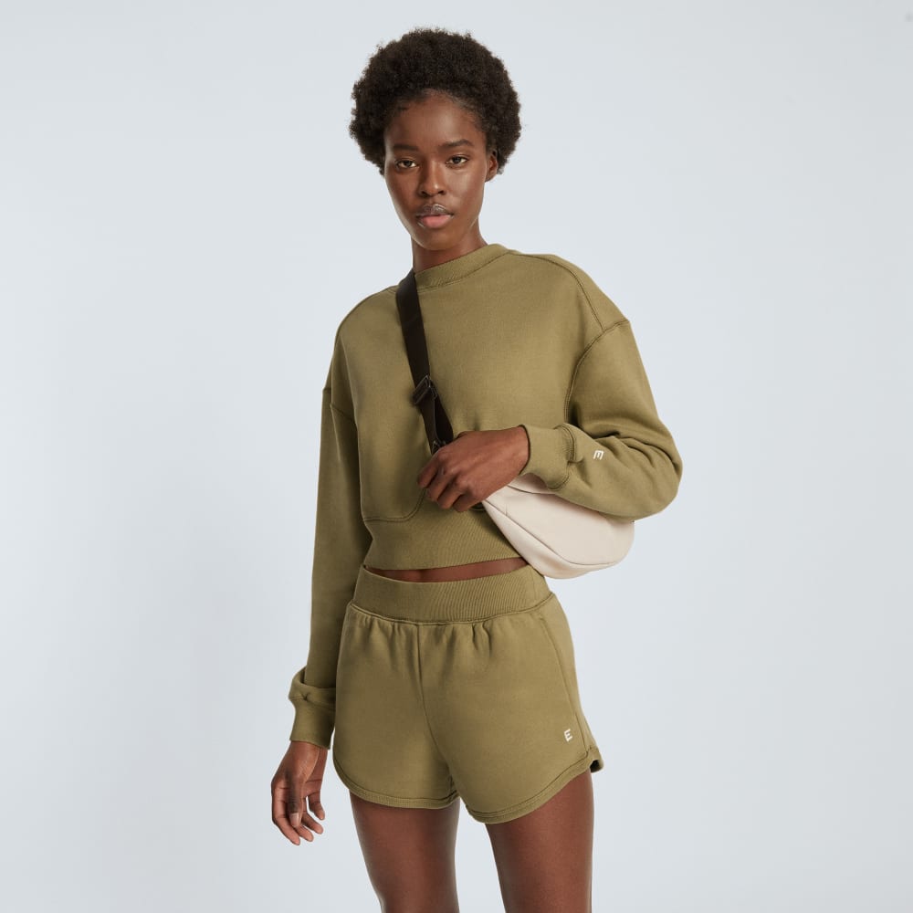 The Organic Cotton Cropped Crew | Fennel Seed - Image 6
