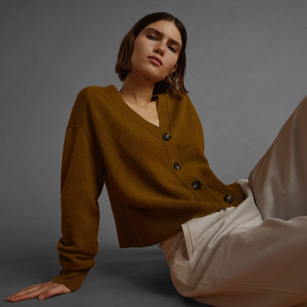 The Cashmere Cardigan | Tapenade - Image 7