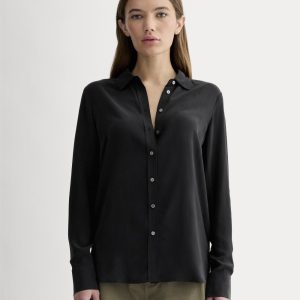 The Must-Have Shirt in Washable Silk | Black