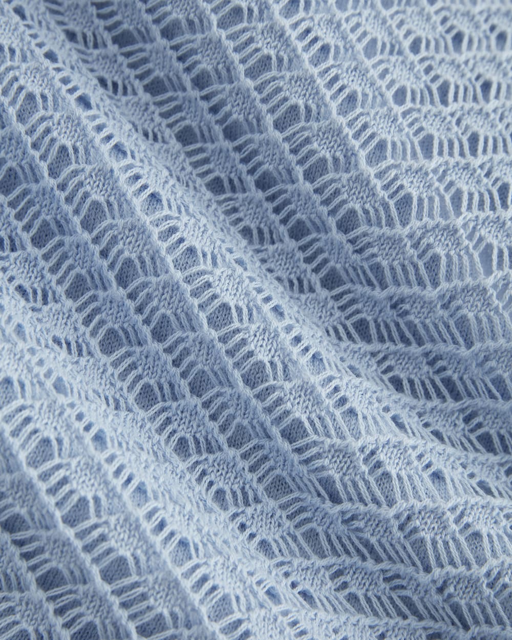 The Lace Knit Mini Dress | Sky Blue - Image 5