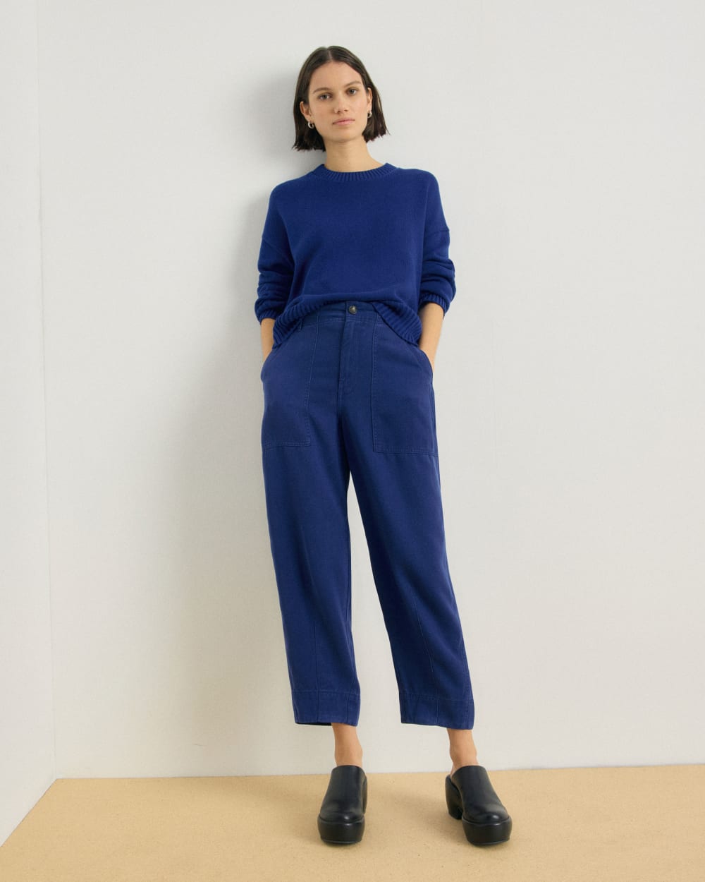 The Boxy Sweater in Everyday Cotton | Bellwether Blue - Image 7