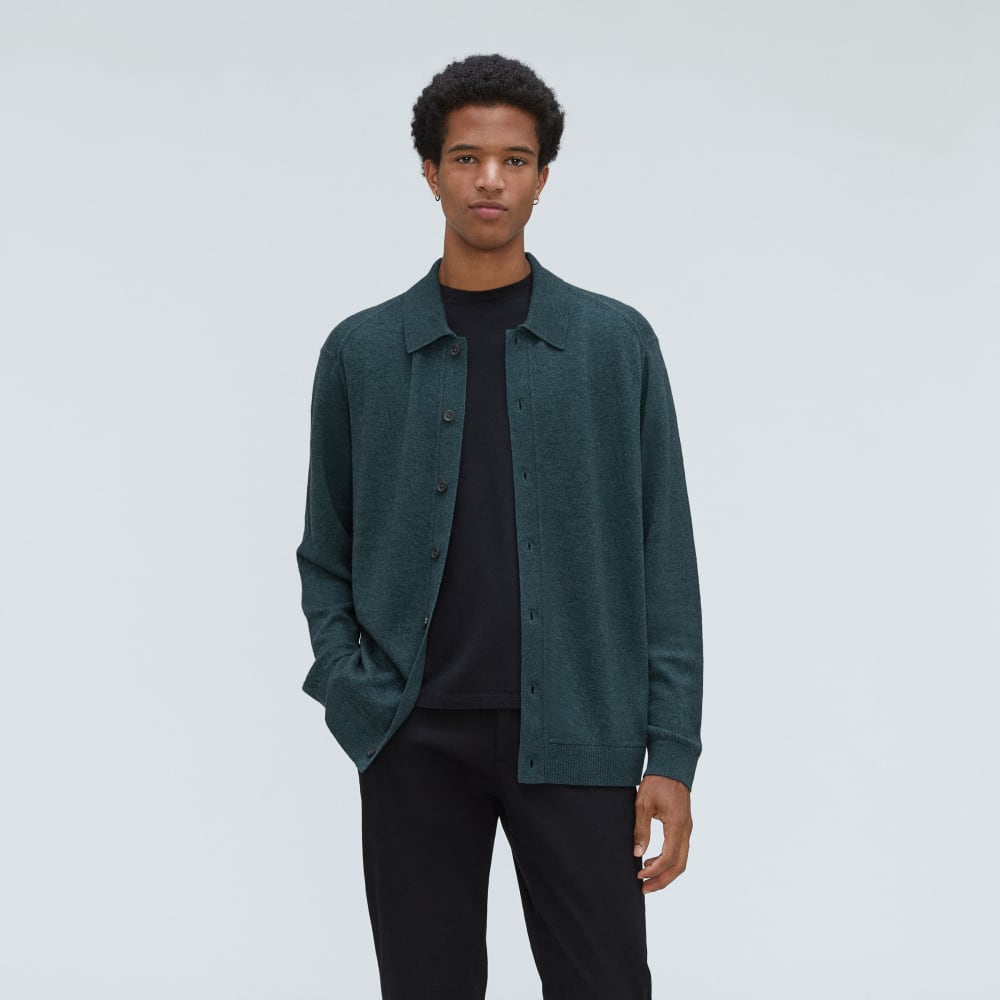 The Merino-Blend Sweater Polo | Deep Teal