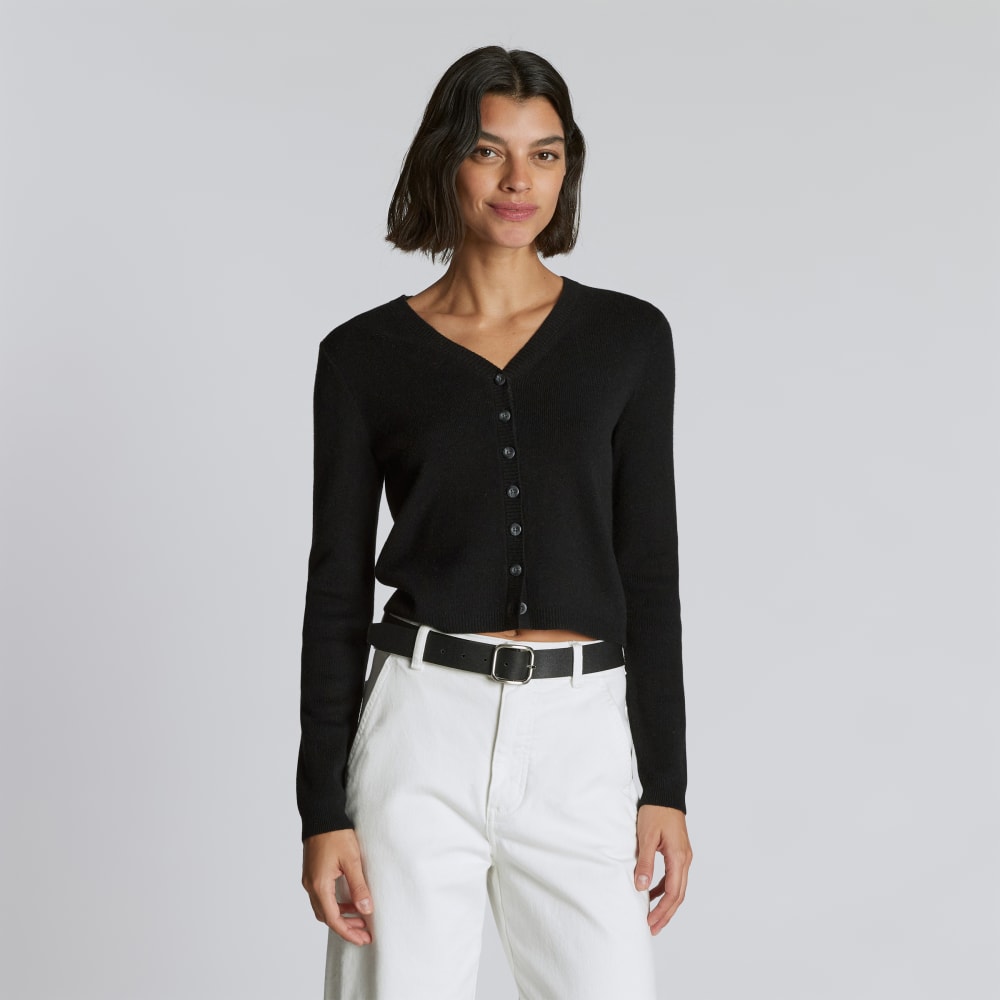 The Luxe Merino Cardigan | Black - Image 4