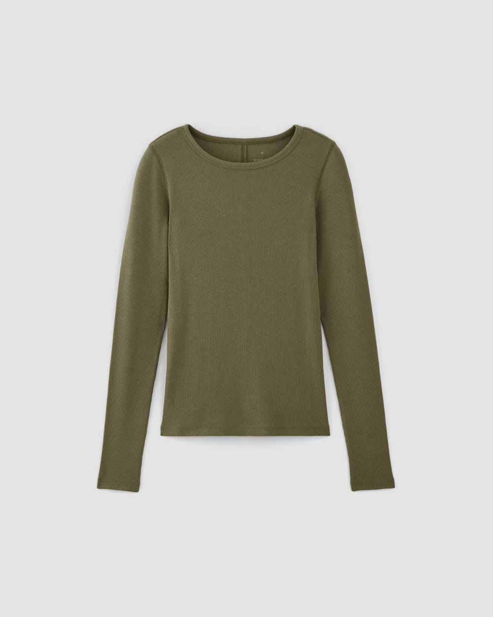 The Luxe Rib Long-Sleeve Crew | Kalamata - Image 2