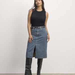 The Mid-Way Skirt | Mid Blue