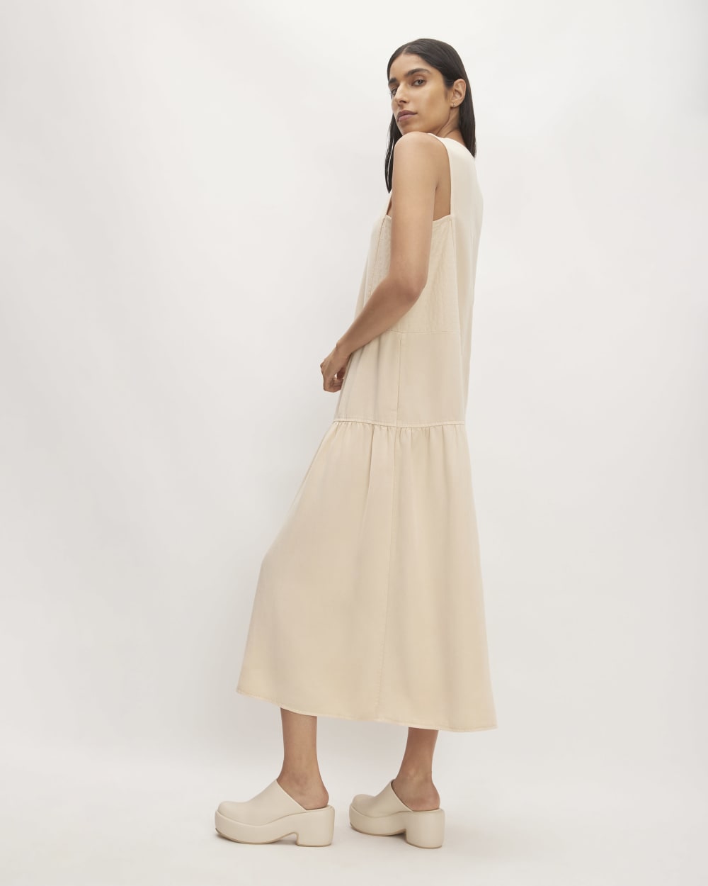 The TENCEL? V-Neck Dress | Whisper Pink - Image 4