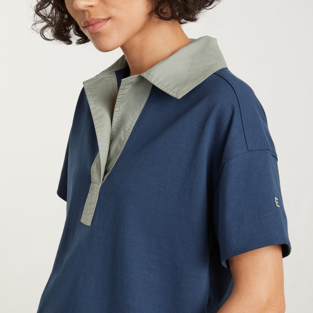 The Retro Jersey Polo | Atlantic / Smoke - Image 4