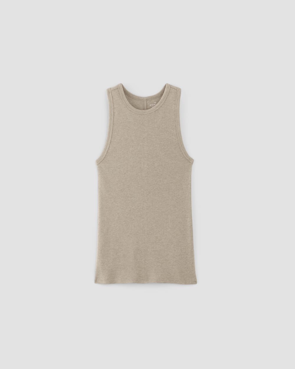 The Luxe Rib Racerback Tank | Heathered Tan - Image 2