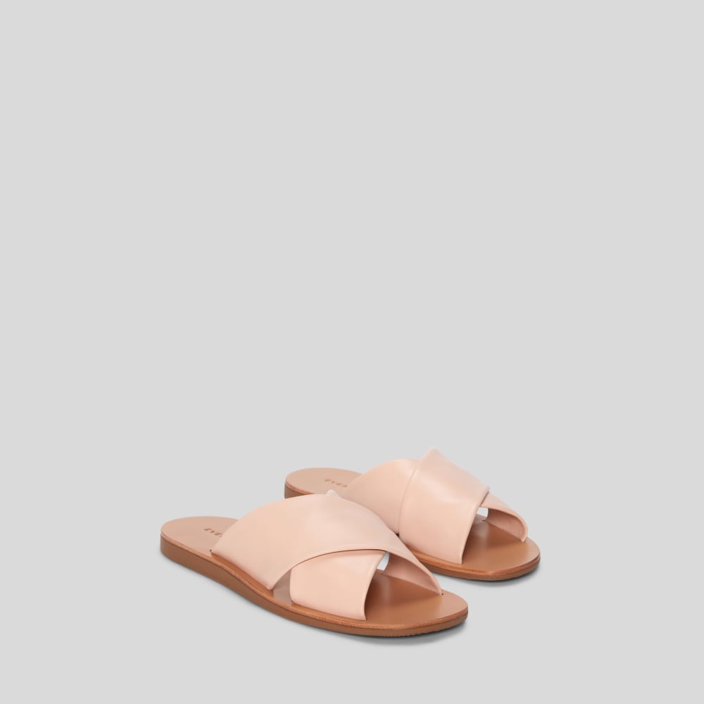 The Day Crossover Sandal | Pale Pink